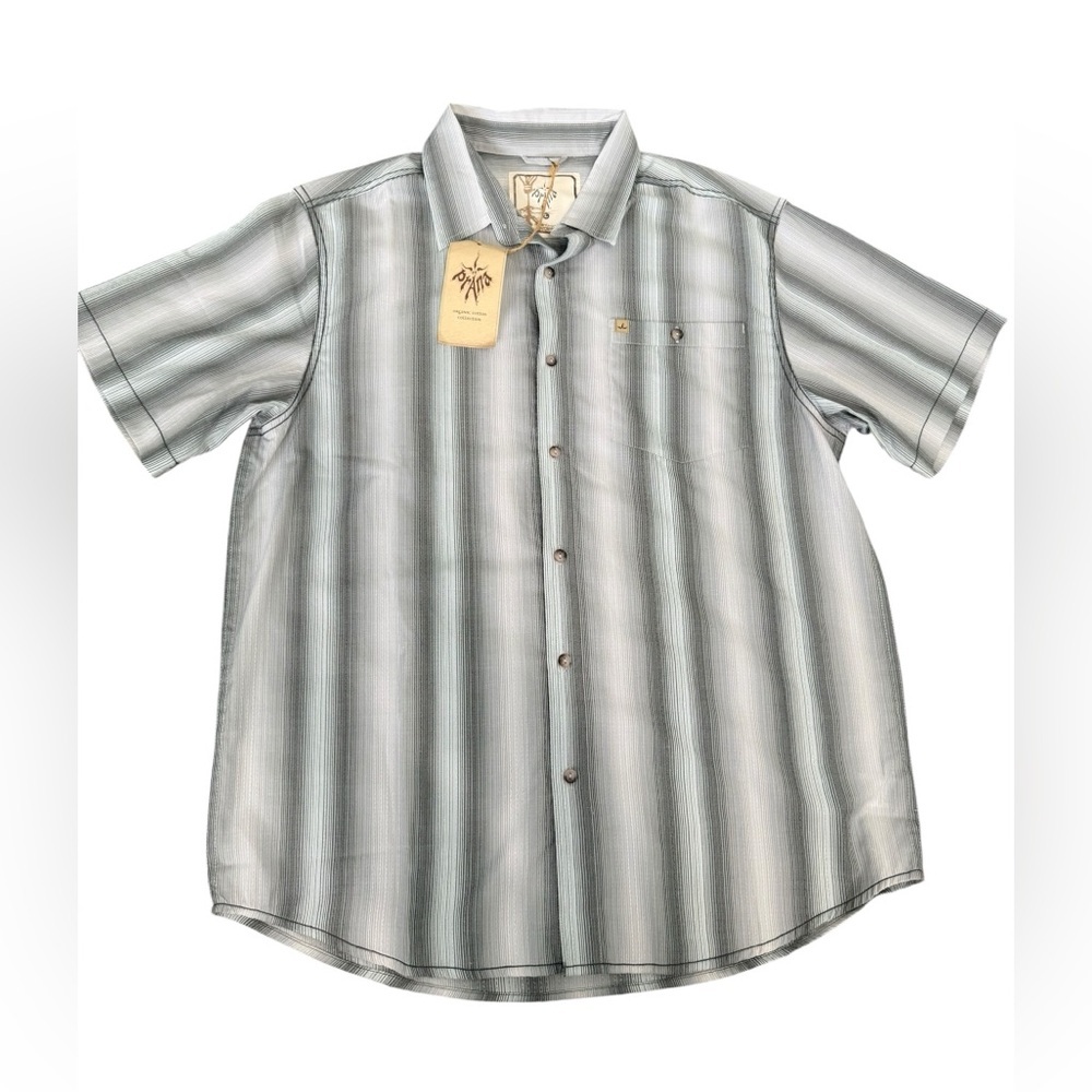 Prana Short Sleeve Button Down Shirt - Size large